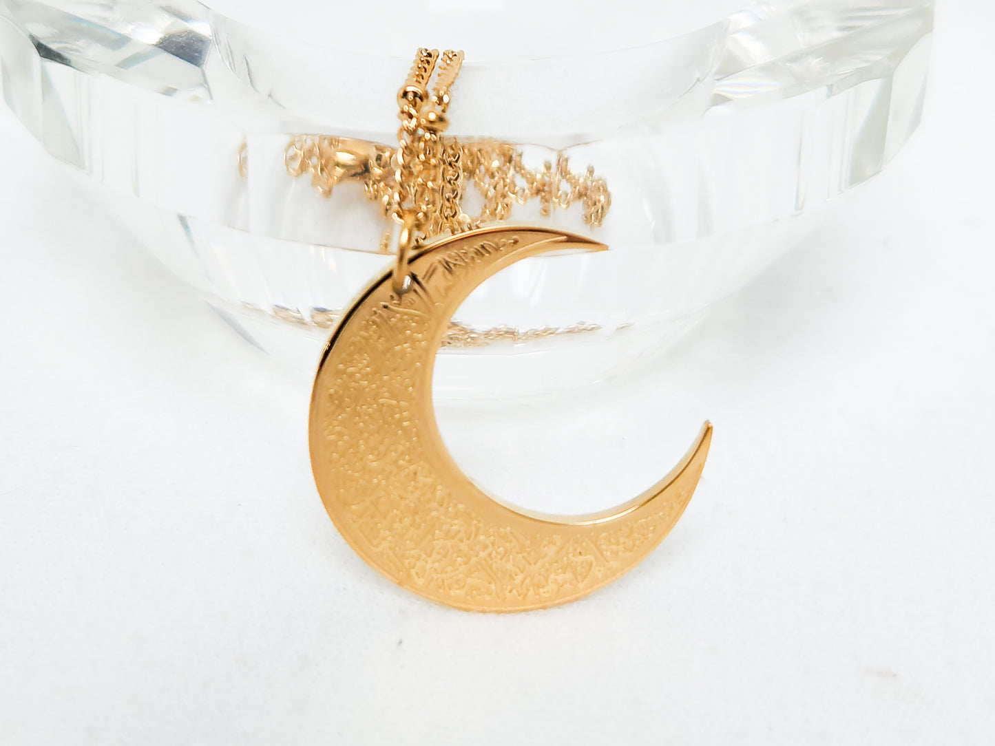 Kursi Crescent Moon Pendant Necklace