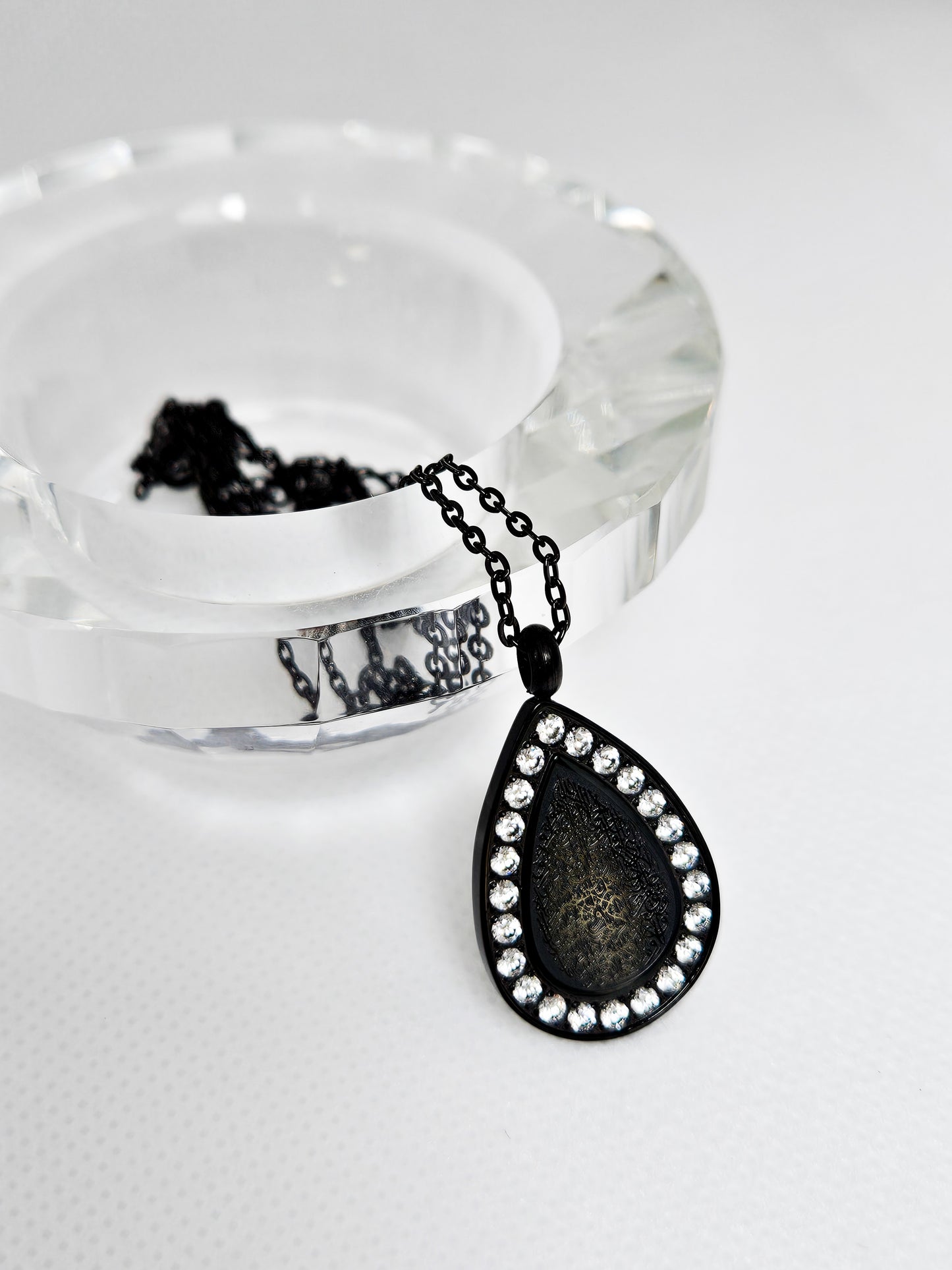 Ayatul Kursi Teardrop Pendant Necklace