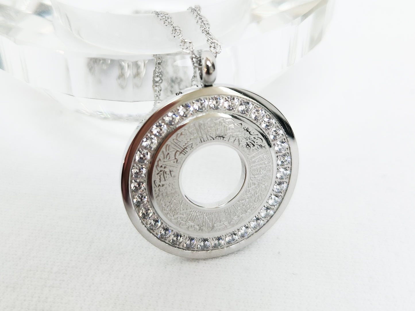 Kursi Donut Zircon Pendant Necklace