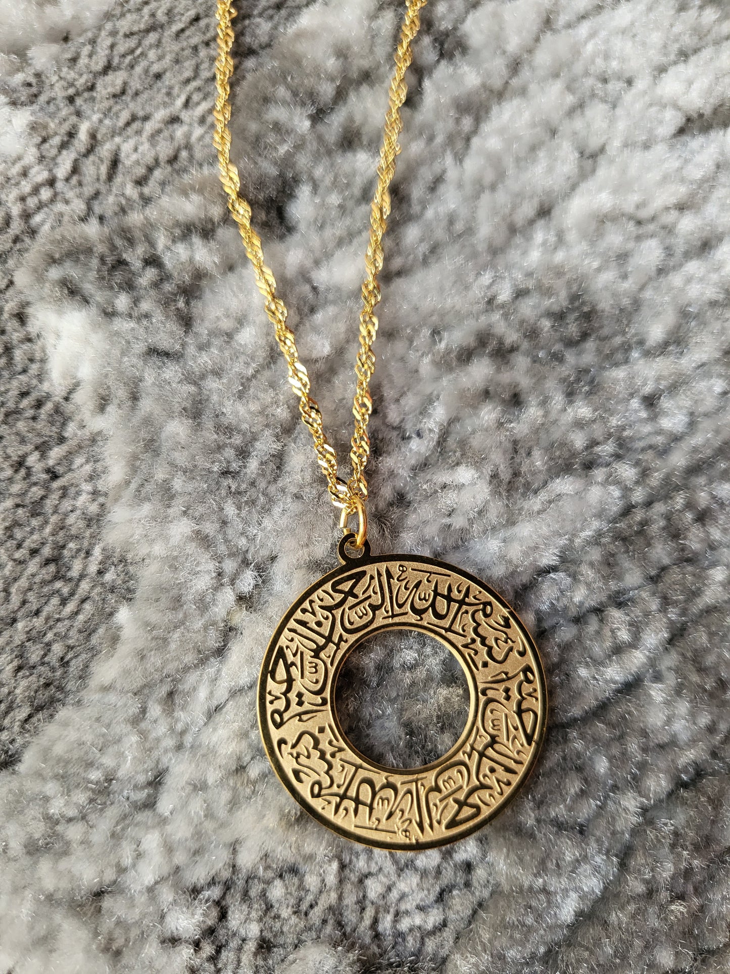 Bismillah donut pendant