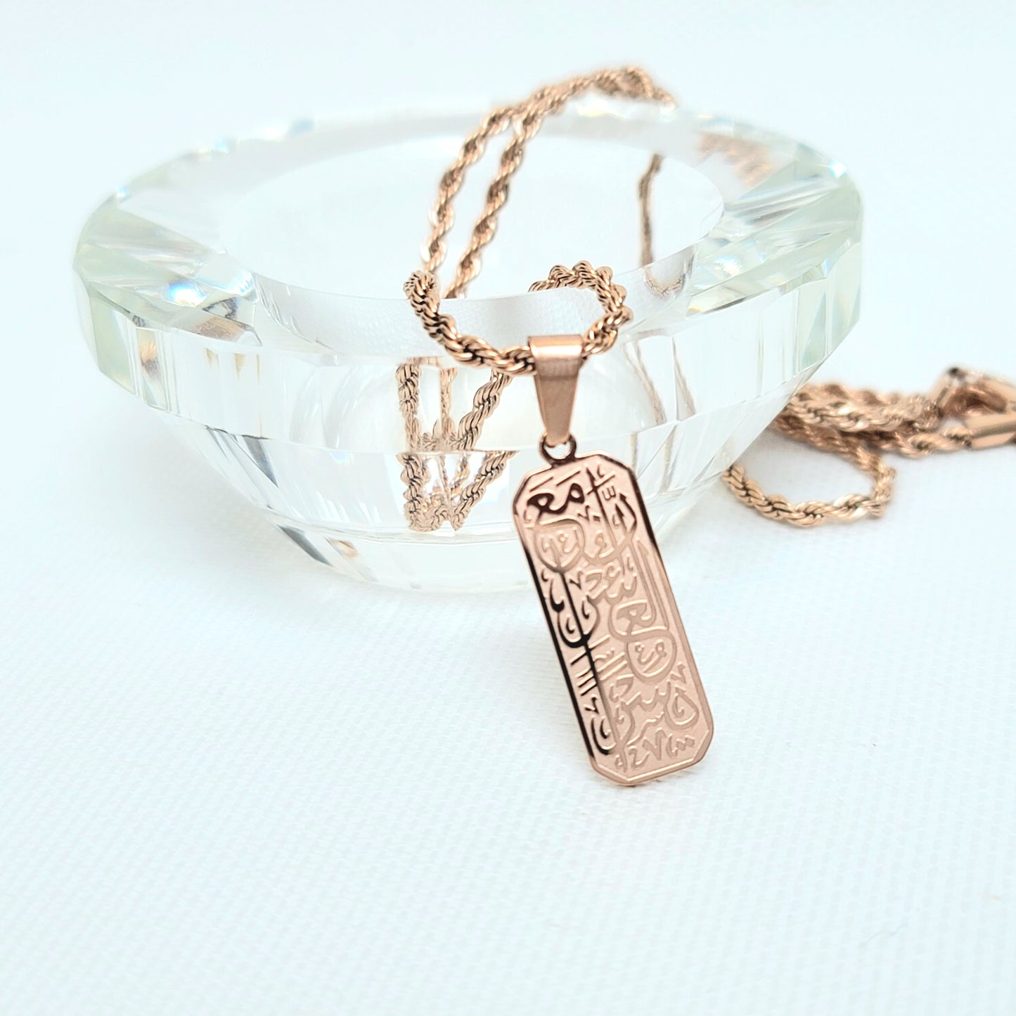 With every hardship comes ease tag pendant