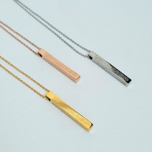 4 QUL 3D bar pendant