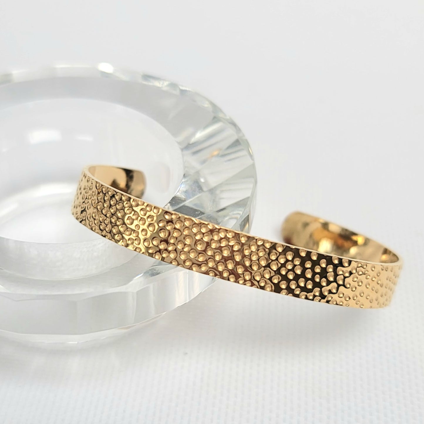 Hammered cuff bracelet