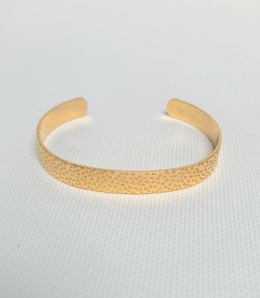 Hammered cuff bracelet