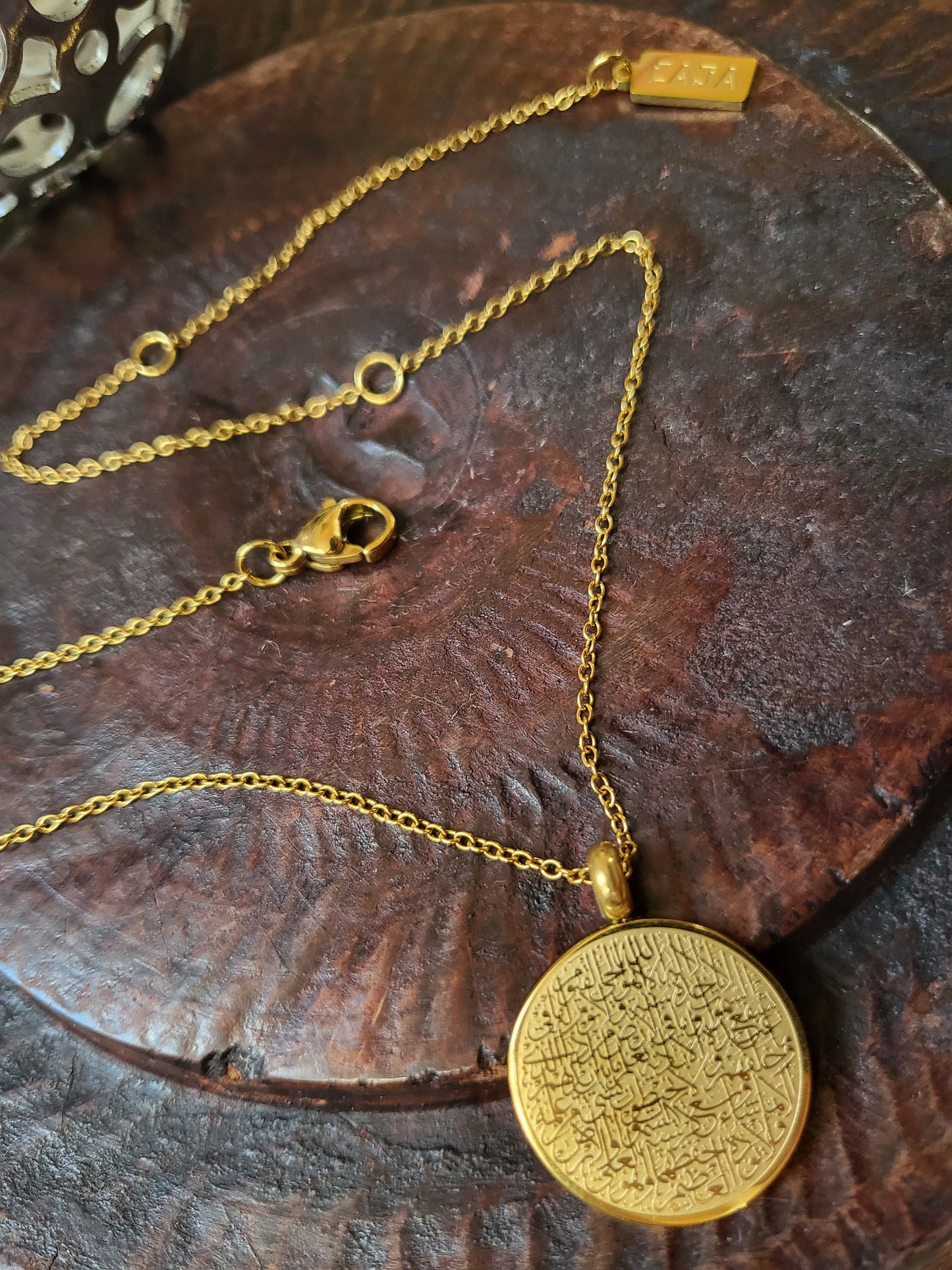 Ayatul Kursi round mini pendant